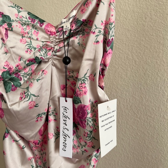 FOR LOVE & LEMONS Palais Mini/Midi Dress in Floral - Picture 5 of 5